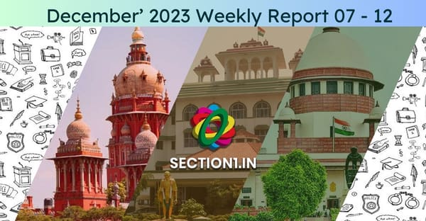 Weekly case laws digest – December’2023  07 to 12