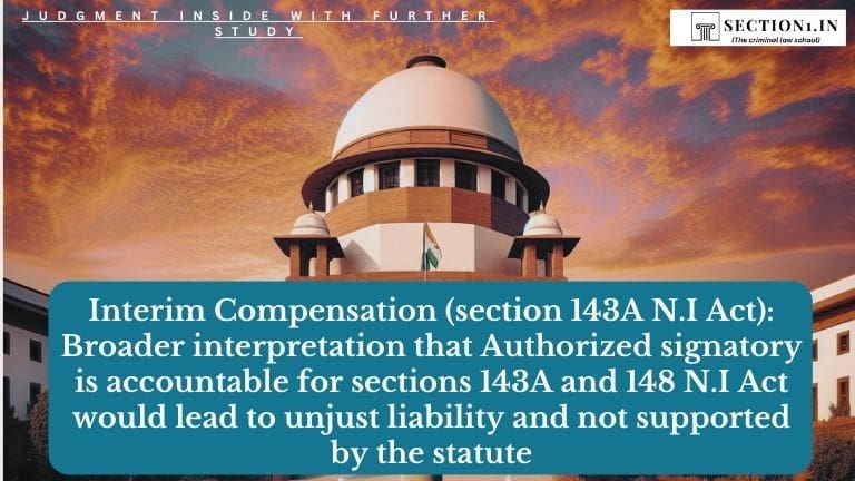 interim compensation for authorised signatory