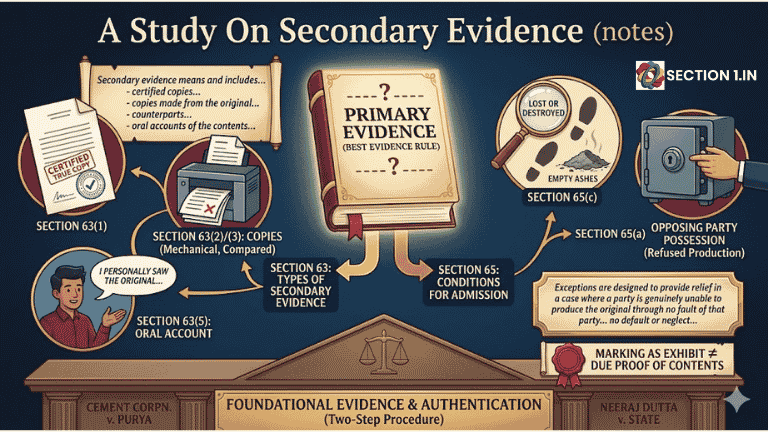 secondary evidence