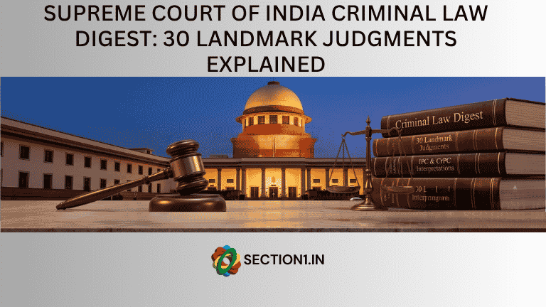 Criminal Law Digest Title